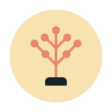 Basit filogenetik simge, vektör illüstrasyonu