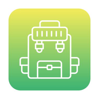 Askeri Sırt Çantası vektör çizimi