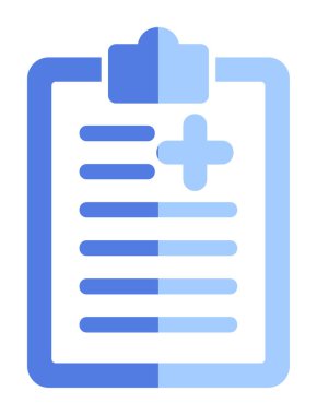 Tıbbi pano simgesi. Web için Tıbbi Rapor vektör simgesinin özet çizimi               