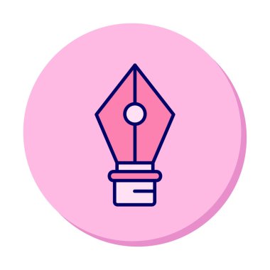 Basit kalem aracı simgesi, vektör illüstrasyonu