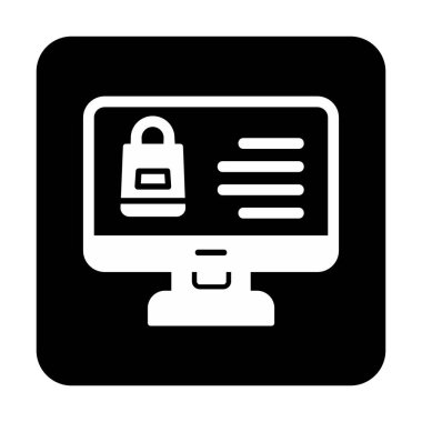 ekran simgesi, vektör illüstrasyonunu izle