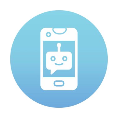 Sohbet simgesi vektör illüstrasyonu