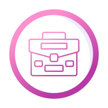 Portföy düz vektör simgesi