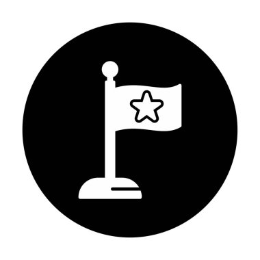 bayrak simgesi, vektör illüstrasyonu basit tasarım