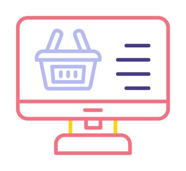 çevrimiçi alışveriş vektörü tasarımı                        