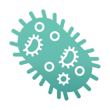 Mikroorganizma simgesi vektör illüstrasyon tasarımı