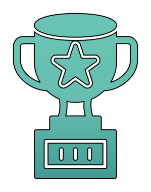 kupa düz vektör resimleme