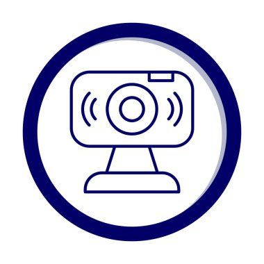 Web kamerası. Web simgesi basit illüstrasyon                   