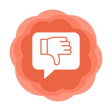 Hoşlanmıyorum. Web simgesi basit illüstrasyon 