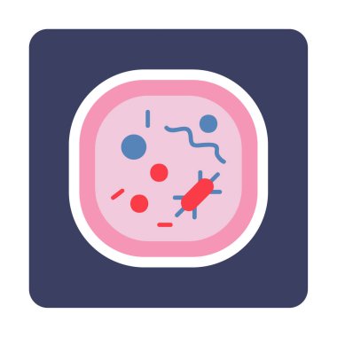 Hücre simgesi, vektör illüstrasyonu