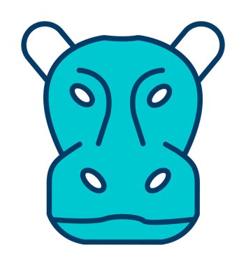 Mutfak çömleği simgesi düz stil