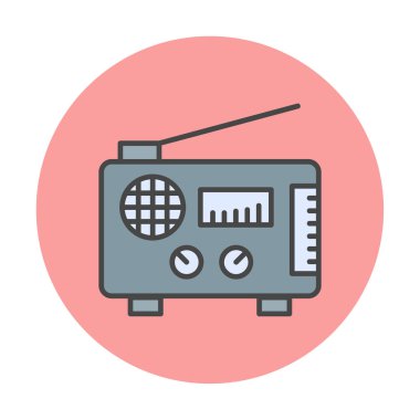 radyo ikonu. özet çizim vektörü 