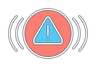 uyarı işareti simgesi, vektör illüstrasyonu  