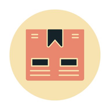 Taşıma Kutusunun vektör illüstrasyonu modern simge                             