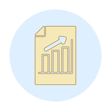 büyüyen grafik, bar grafiği vektör çizimi