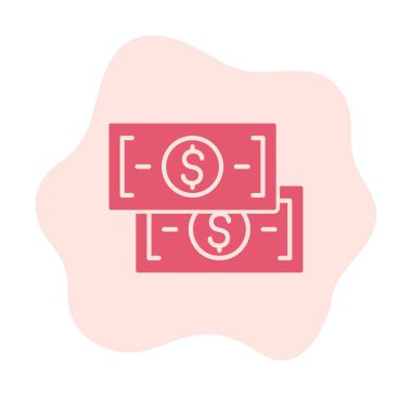 para düz simgesi, vektör illüstrasyonu