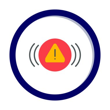 uyarı işareti simgesi, vektör illüstrasyonu  