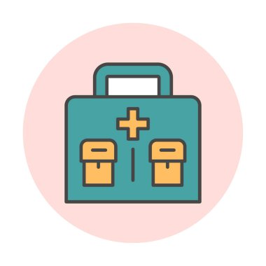 İlk yardım kiti vektör illüstrasyonu