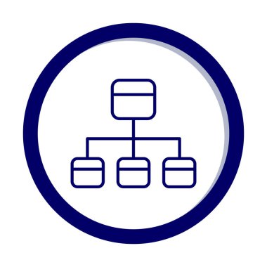 Modern Akış Çizelgesi simgesinin vektör çizimi                            
