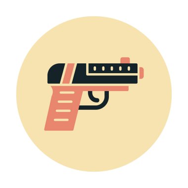 Basit düz silah vektör çizimi