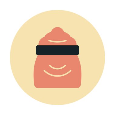 Şeker düzlüğü simgesi, vektör illüstrasyonu  