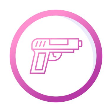 silah simgesi vektör illüstrasyonu