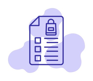 Alışveriş listesi simgesini, illüstrasyon vektör 