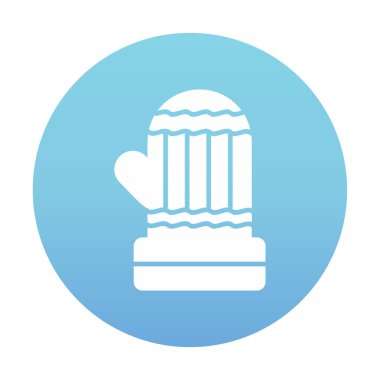 mitten simge vektör çizim