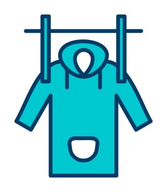 Islak Ceket Ağı simgesi, vektör illüstrasyonu