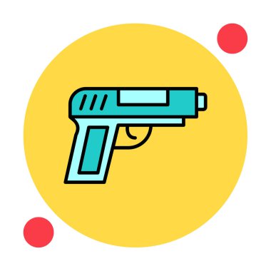 silah simgesi vektör illüstrasyonu