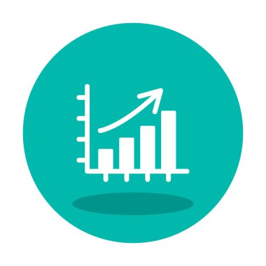 büyüyen grafik, bar grafiği vektör çizimi