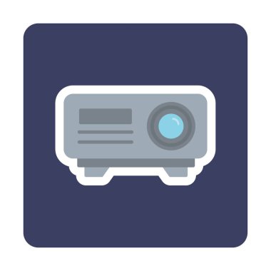 Projector web icon vector illustration
