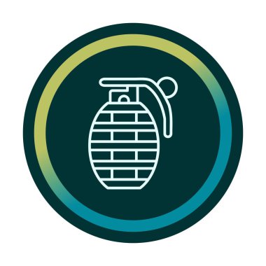 El bombası ağ simgesi, vektör illüstrasyonu