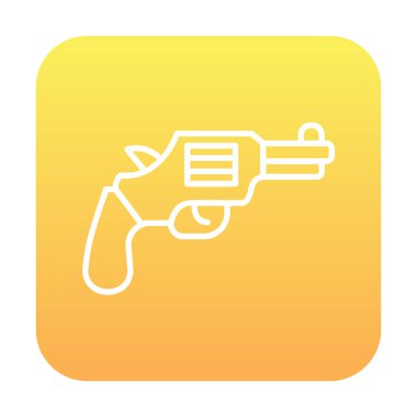 Basit düz silah vektör çizimi