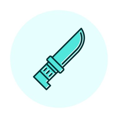 Beyaz arka plan üzerinde izole bıçak simge vektör  