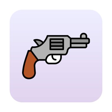 Basit düz silah vektör çizimi