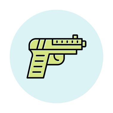 Basit düz silah vektör çizimi