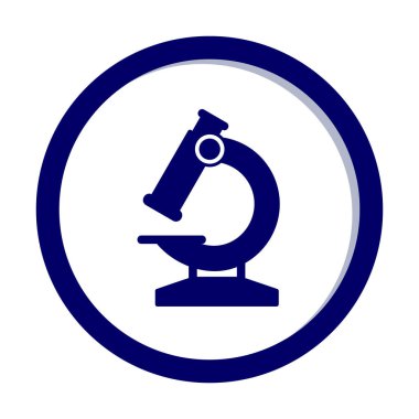 mikroskop düz vektör illüstrasyon tasarımı