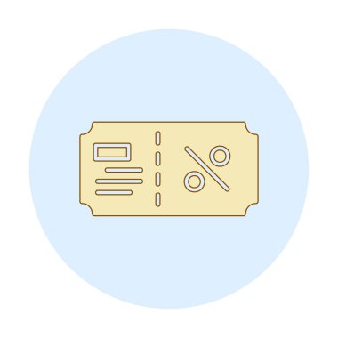 Hediye çeki web simgesi, vektör illüstrasyonu 