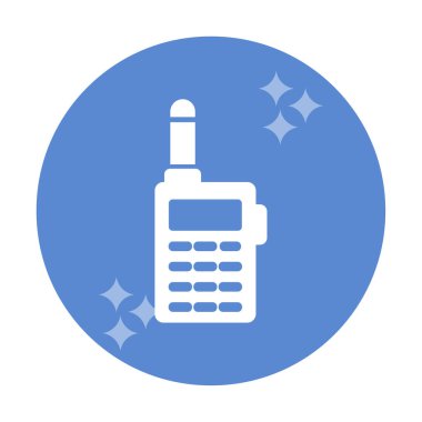 walkie talkie modern ikon vektör çizimi                                
