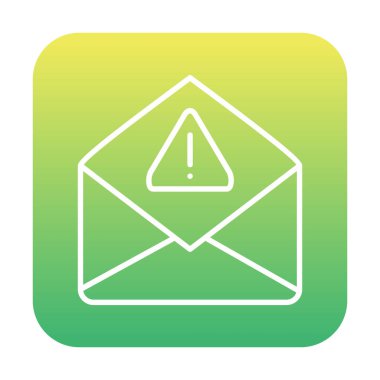 Basit çöp posta harfi simgesi, vektör illüstrasyonu