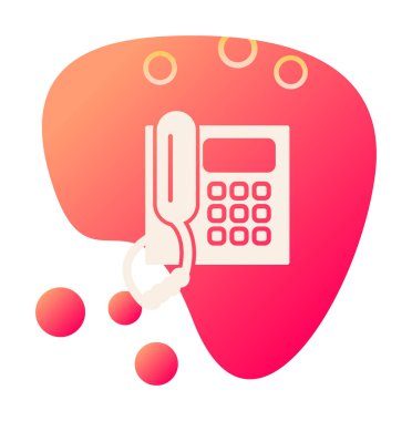 telefon düzlüğü simgesi. vektör illüstrasyonu