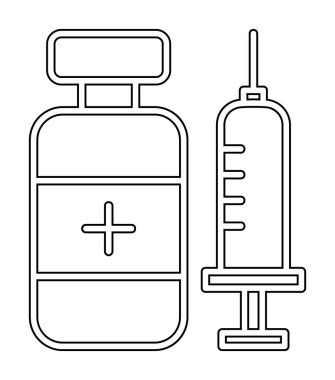 Şırıngalı ilaç şişesi