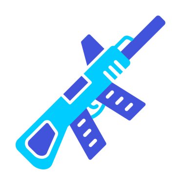 Makine Tüfeği vektör illüstrasyonu