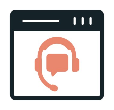 Modern Çevrimiçi Online Destekleyici element tasarımının vektör illüstrasyonu                            