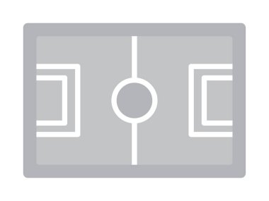 futbol simgesi, düz biçim vektör illüstrasyonu