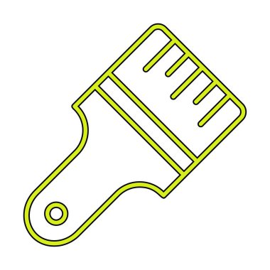 fırça ağ ikonu vektör illüstrasyonu