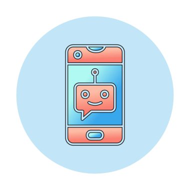 Sohbet simgesi vektör illüstrasyonu