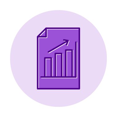 büyüyen grafik, bar grafiği vektör çizimi