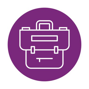 Portföy düz vektör simgesi